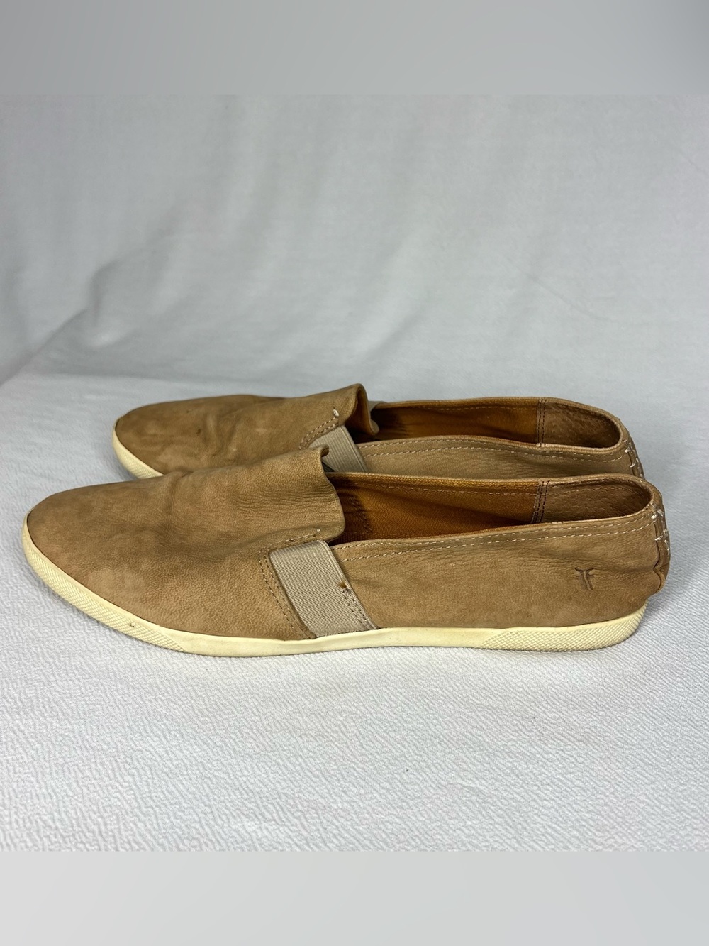 Frye Womens Slip On Brown Leather Loafer Sneaker Comfort Size 9